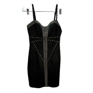 NWOT Forever 21 Studded Satin Mini Dress Medium